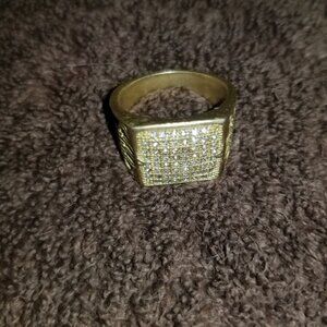 Diamond  and gold ring mens